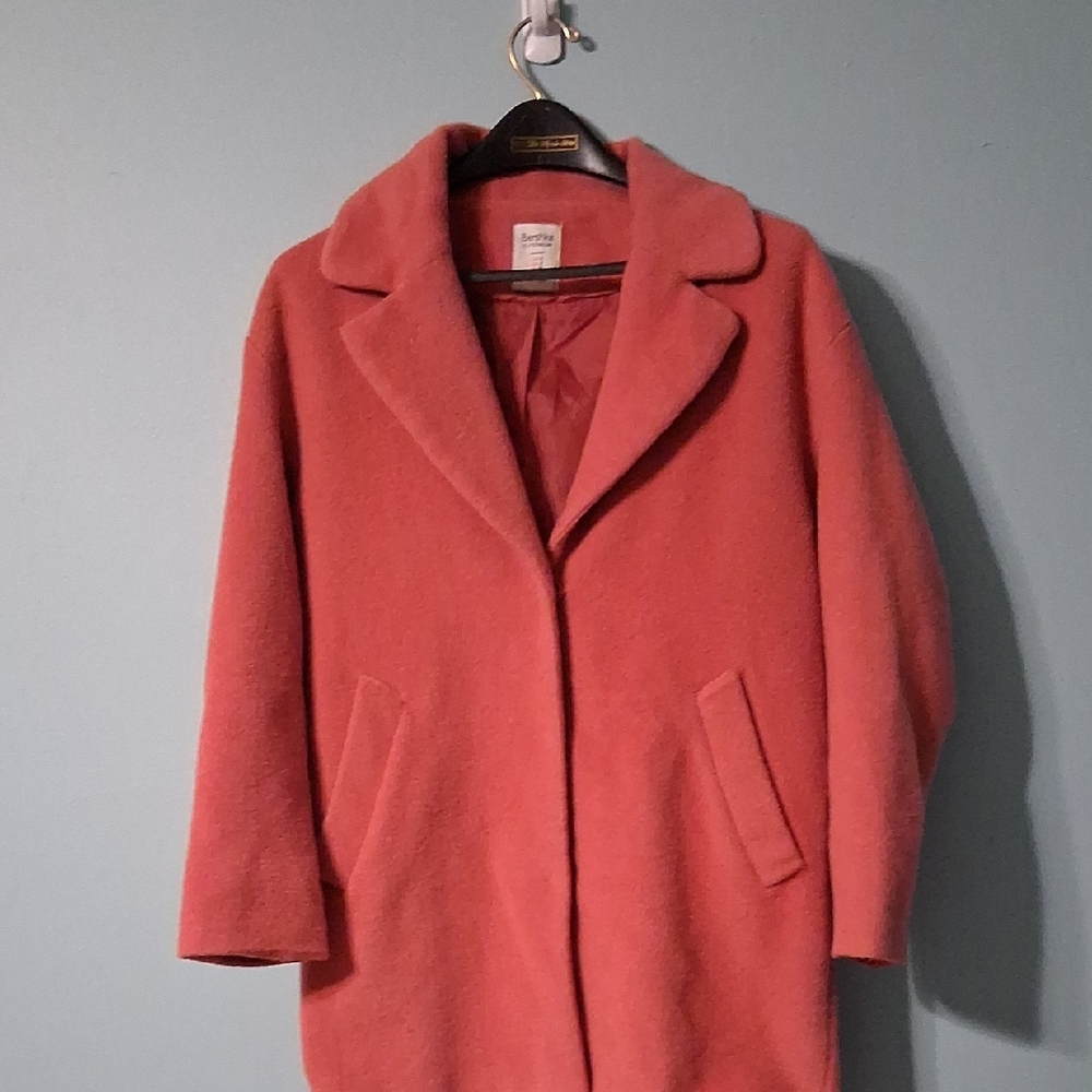 Bershka Pink Pea Coat